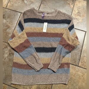 Francesca's Collections Multicolor Knit Sweater